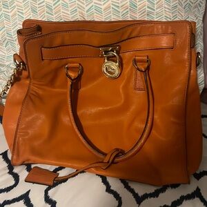 Orange Michael Kors purse